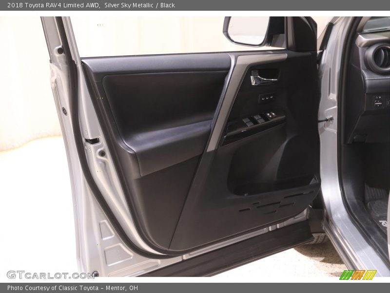 Silver Sky Metallic / Black 2018 Toyota RAV4 Limited AWD