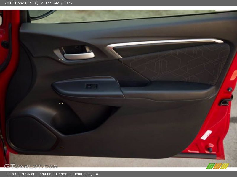 Milano Red / Black 2015 Honda Fit EX