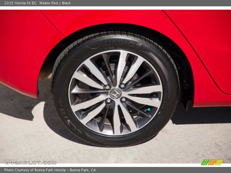 Milano Red / Black 2015 Honda Fit EX