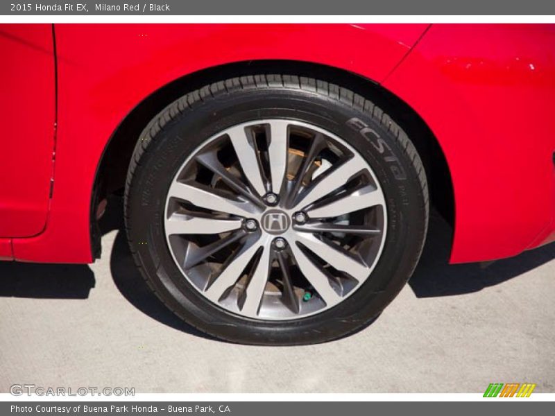 Milano Red / Black 2015 Honda Fit EX