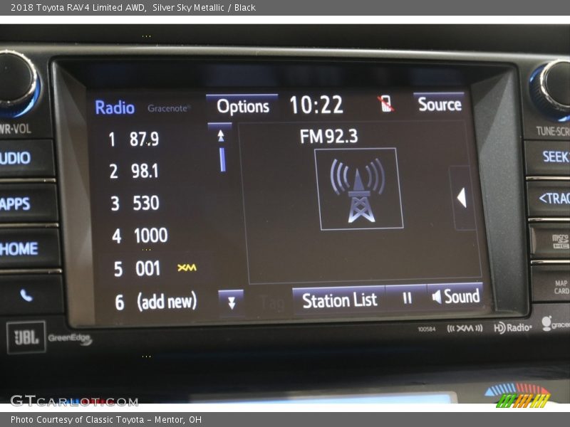 Silver Sky Metallic / Black 2018 Toyota RAV4 Limited AWD