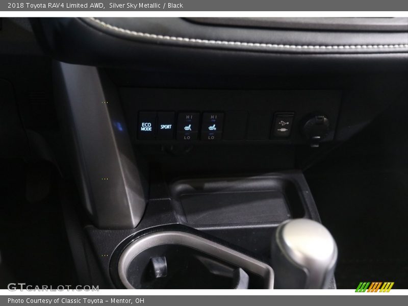 Silver Sky Metallic / Black 2018 Toyota RAV4 Limited AWD