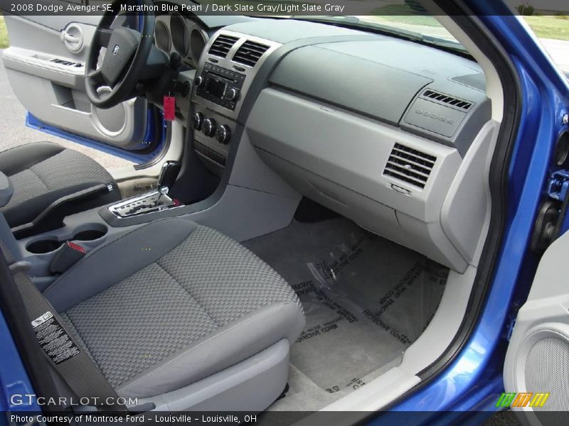 Marathon Blue Pearl / Dark Slate Gray/Light Slate Gray 2008 Dodge Avenger SE