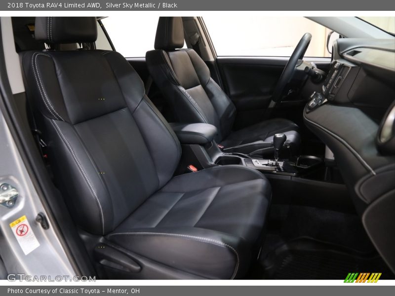 Silver Sky Metallic / Black 2018 Toyota RAV4 Limited AWD