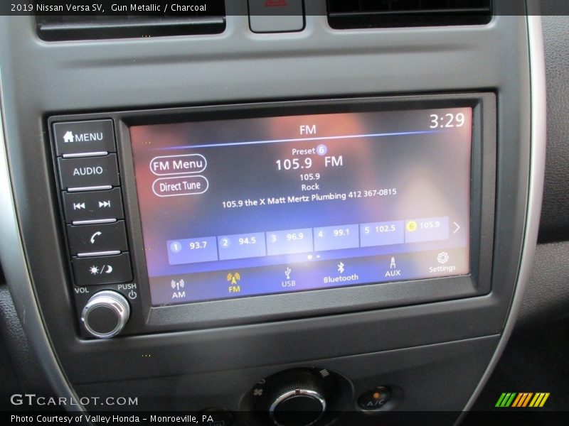 Gun Metallic / Charcoal 2019 Nissan Versa SV