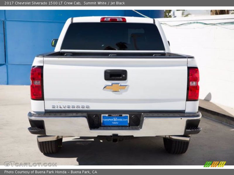Summit White / Jet Black 2017 Chevrolet Silverado 1500 LT Crew Cab