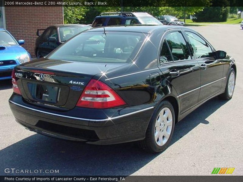 Black / Black 2006 Mercedes-Benz C 280 4Matic Luxury