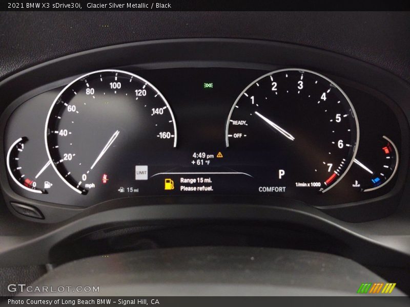 Glacier Silver Metallic / Black 2021 BMW X3 sDrive30i