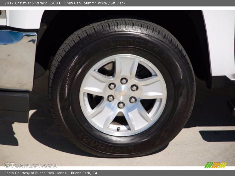 Summit White / Jet Black 2017 Chevrolet Silverado 1500 LT Crew Cab