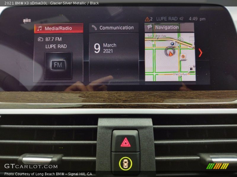 Glacier Silver Metallic / Black 2021 BMW X3 sDrive30i