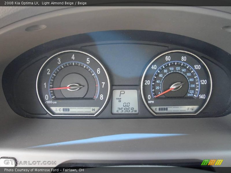 Light Almond Beige / Beige 2008 Kia Optima LX