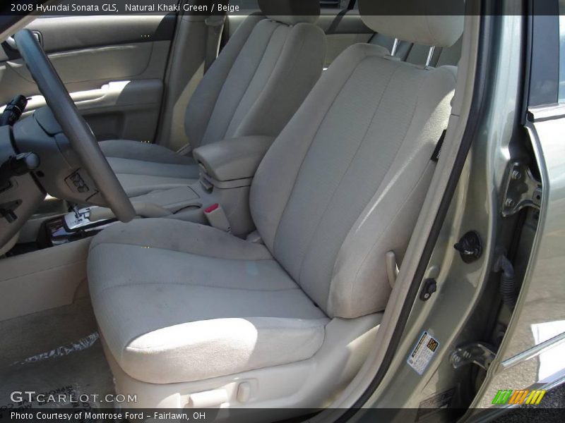 Natural Khaki Green / Beige 2008 Hyundai Sonata GLS