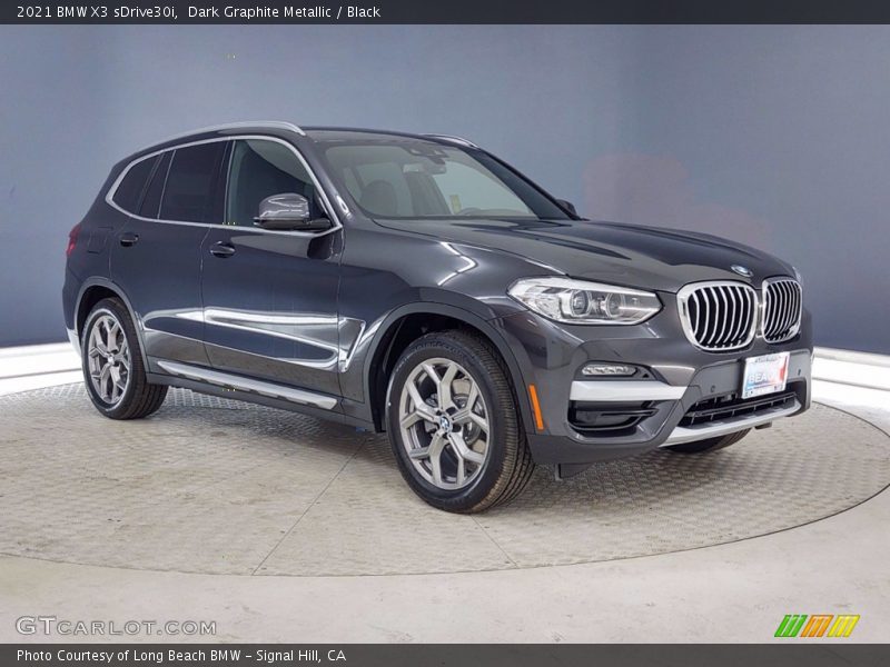 Dark Graphite Metallic / Black 2021 BMW X3 sDrive30i