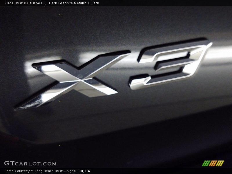 Dark Graphite Metallic / Black 2021 BMW X3 sDrive30i
