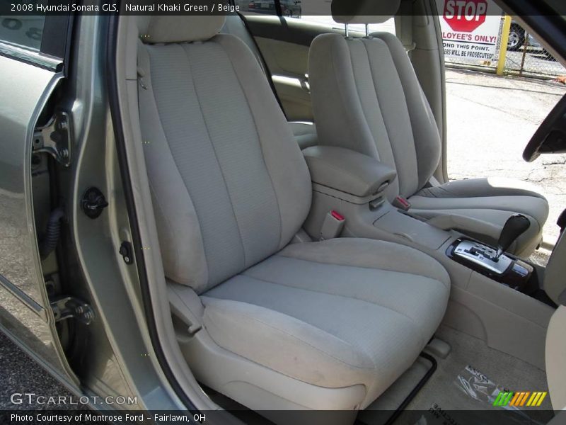 Natural Khaki Green / Beige 2008 Hyundai Sonata GLS
