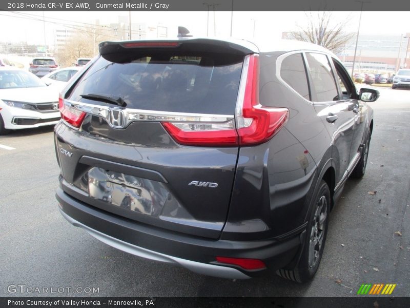 Gunmetal Metallic / Gray 2018 Honda CR-V EX AWD