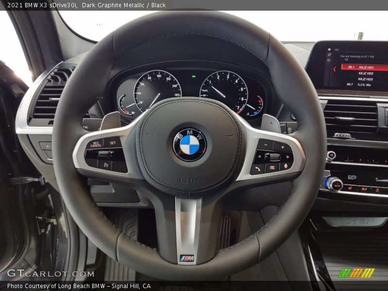 Dark Graphite Metallic / Black 2021 BMW X3 sDrive30i