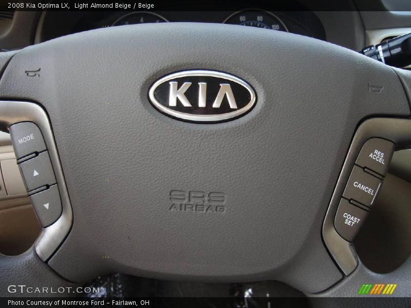 Light Almond Beige / Beige 2008 Kia Optima LX