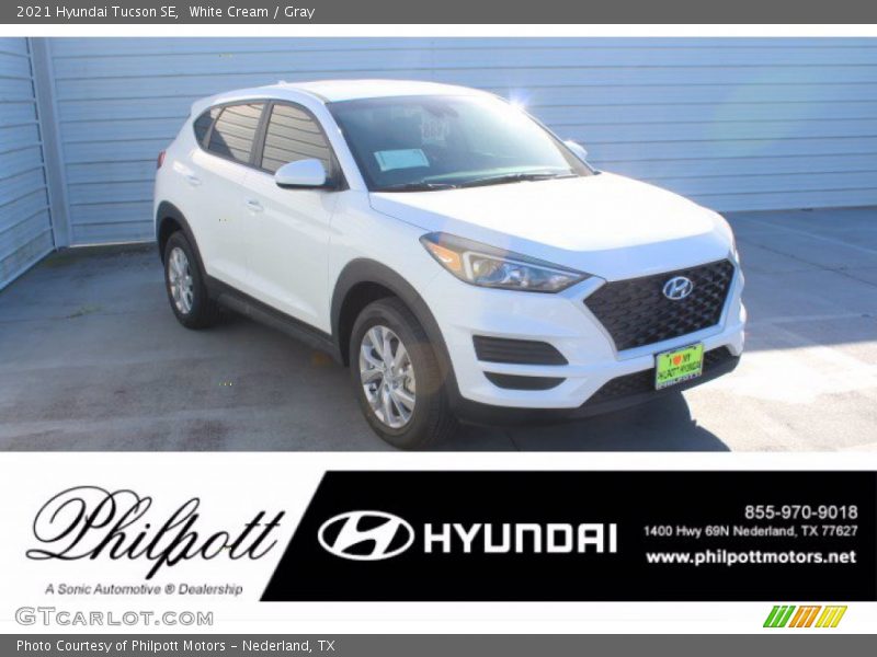 White Cream / Gray 2021 Hyundai Tucson SE