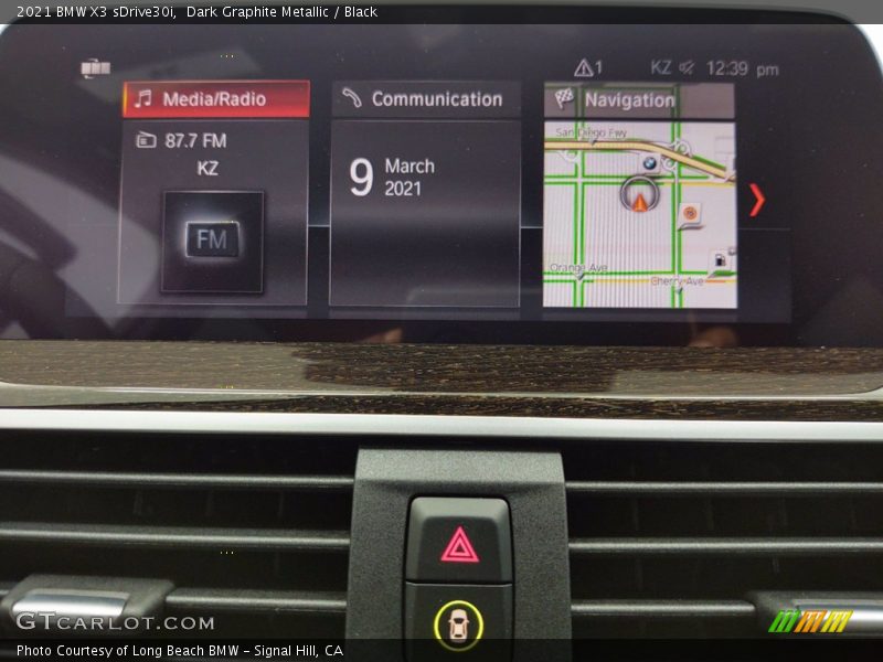 Dark Graphite Metallic / Black 2021 BMW X3 sDrive30i