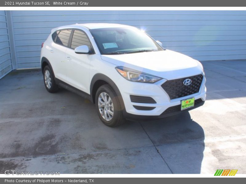 White Cream / Gray 2021 Hyundai Tucson SE