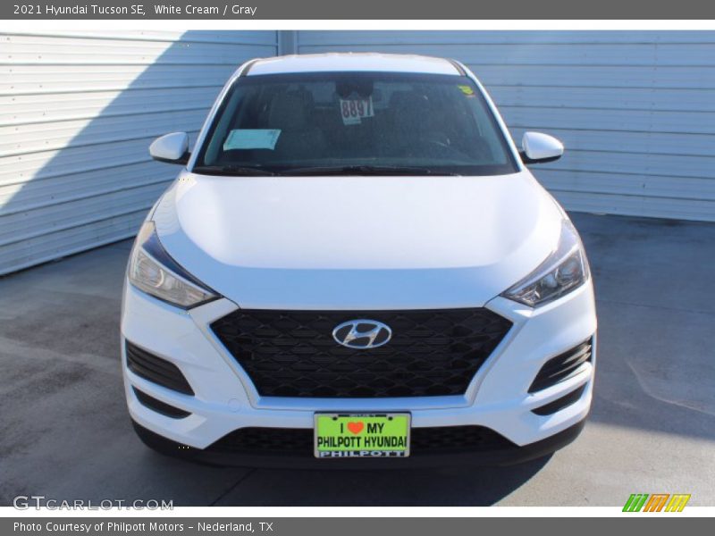 White Cream / Gray 2021 Hyundai Tucson SE