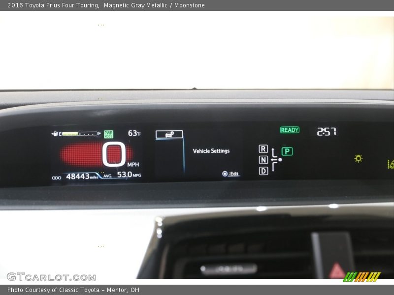 Magnetic Gray Metallic / Moonstone 2016 Toyota Prius Four Touring