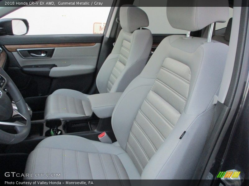 Gunmetal Metallic / Gray 2018 Honda CR-V EX AWD