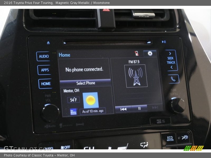 Magnetic Gray Metallic / Moonstone 2016 Toyota Prius Four Touring