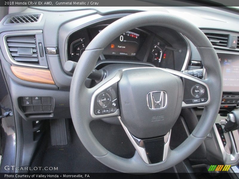 Gunmetal Metallic / Gray 2018 Honda CR-V EX AWD