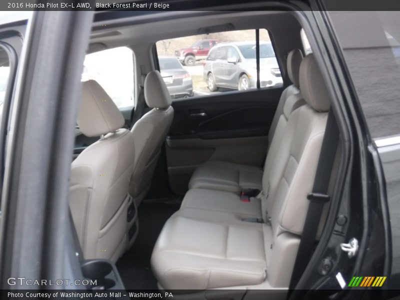 Black Forest Pearl / Beige 2016 Honda Pilot EX-L AWD