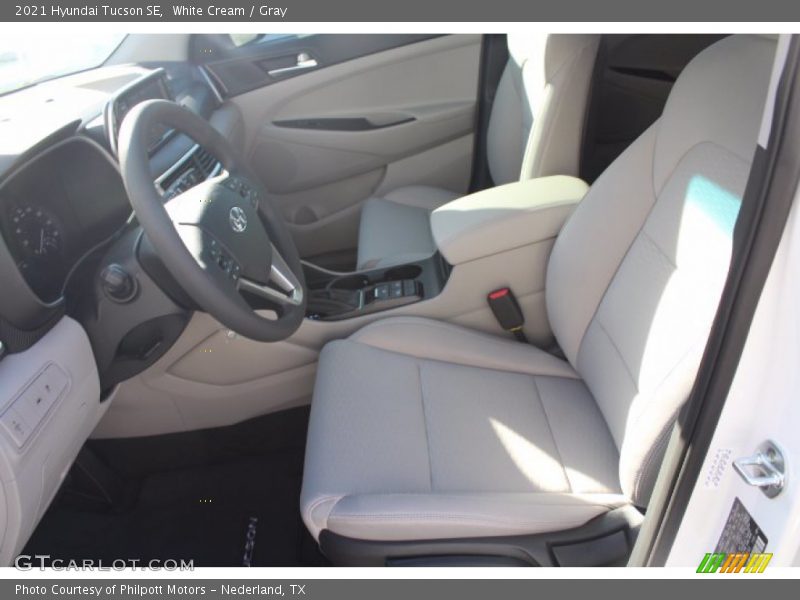 White Cream / Gray 2021 Hyundai Tucson SE