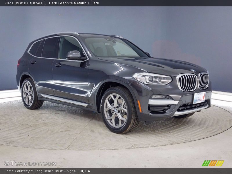 Dark Graphite Metallic / Black 2021 BMW X3 sDrive30i