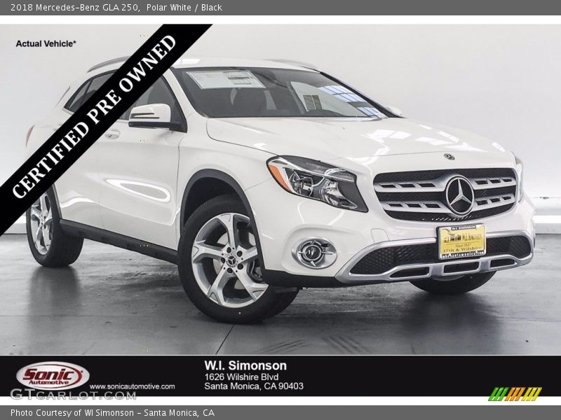 Polar White / Black 2018 Mercedes-Benz GLA 250