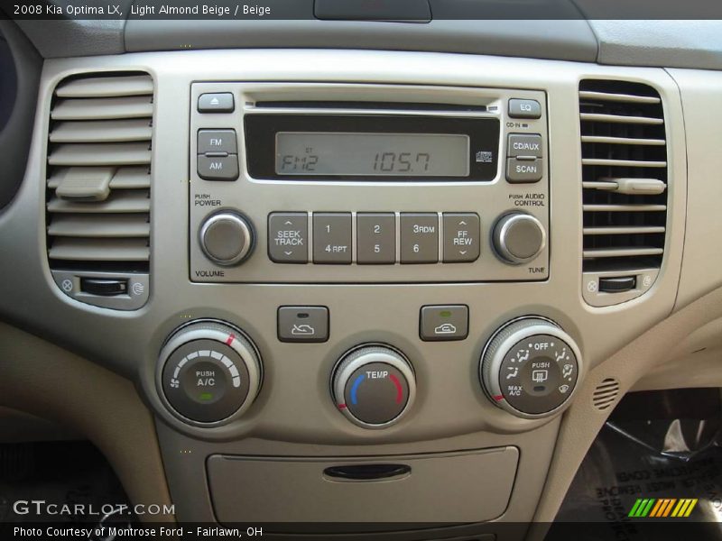 Light Almond Beige / Beige 2008 Kia Optima LX