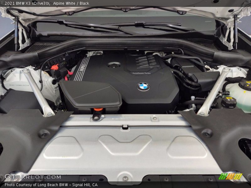 Alpine White / Black 2021 BMW X3 sDrive30i