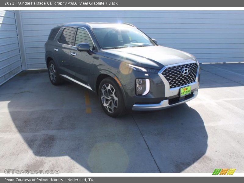 Steel Graphite / Black 2021 Hyundai Palisade Calligraphy AWD