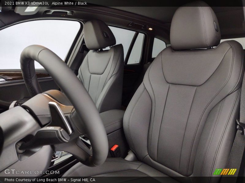 Alpine White / Black 2021 BMW X3 sDrive30i