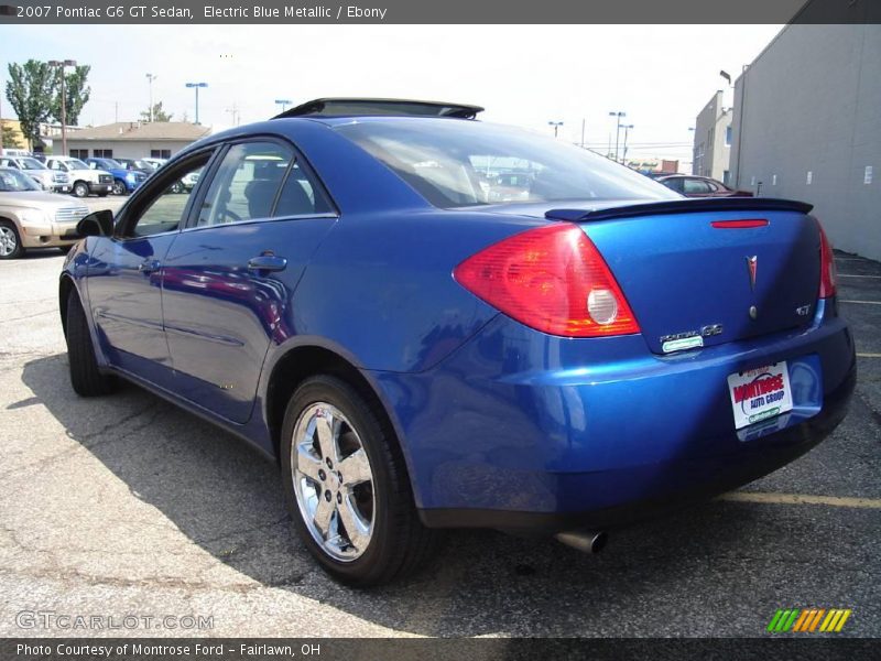 Electric Blue Metallic / Ebony 2007 Pontiac G6 GT Sedan