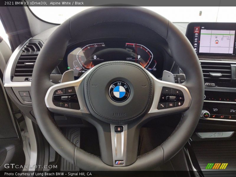 Alpine White / Black 2021 BMW X3 sDrive30i