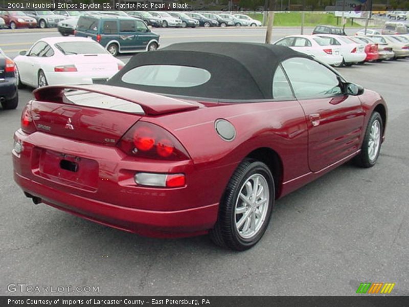 Patriot Red Pearl / Black 2001 Mitsubishi Eclipse Spyder GS