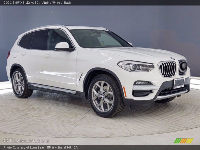 Alpine White / Black 2021 BMW X3 sDrive30i
