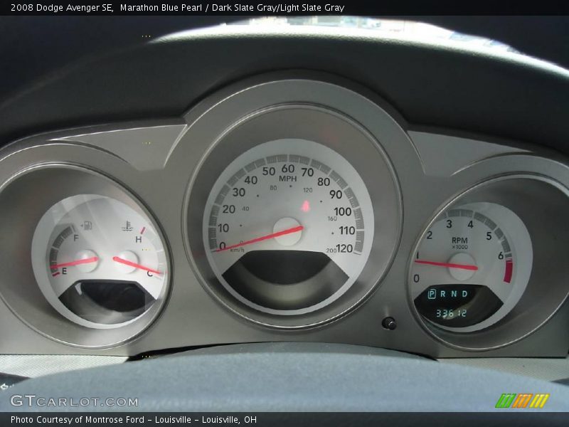 Marathon Blue Pearl / Dark Slate Gray/Light Slate Gray 2008 Dodge Avenger SE