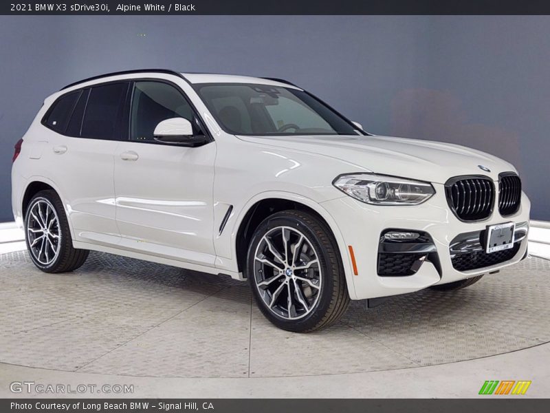 Alpine White / Black 2021 BMW X3 sDrive30i