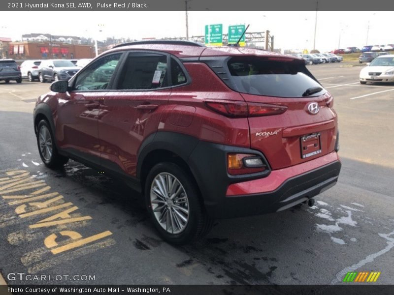Pulse Red / Black 2021 Hyundai Kona SEL AWD