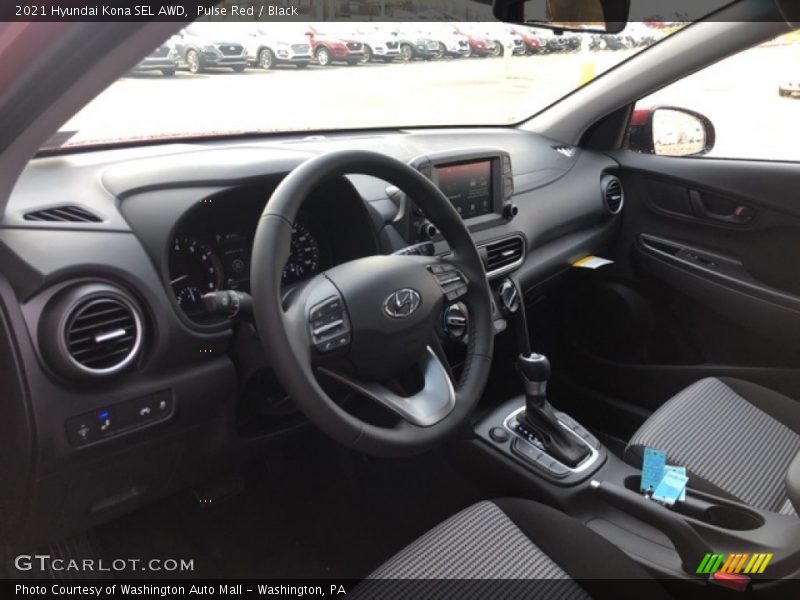 Pulse Red / Black 2021 Hyundai Kona SEL AWD