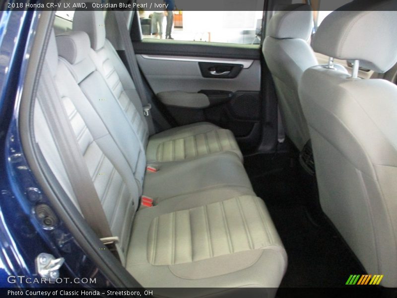 Obsidian Blue Pearl / Ivory 2018 Honda CR-V LX AWD