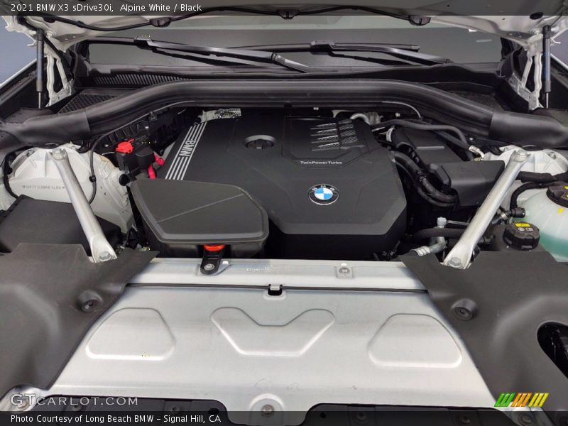 Alpine White / Black 2021 BMW X3 sDrive30i