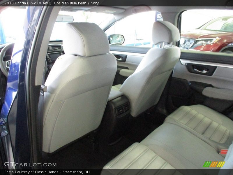 Obsidian Blue Pearl / Ivory 2018 Honda CR-V LX AWD