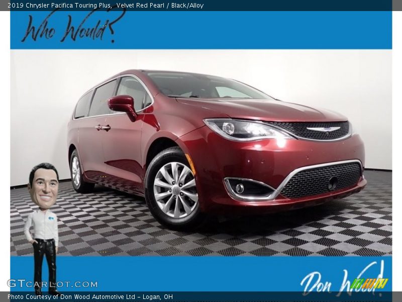 Velvet Red Pearl / Black/Alloy 2019 Chrysler Pacifica Touring Plus